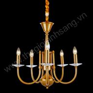 Đèn chùm nến kiểu Châu Âu Ø550 RS216-072-6626/5 RS216-072-6626/5