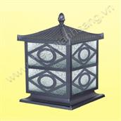 Đèn trụ cổng nhôm đúc + nắp ngói Ø250->400mm TT217-1305A TT217-1305A