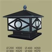 Đèn trụ cổng lá thép sơn tĩnh điện Ø200->600mm TT217-1402 TT217-1402