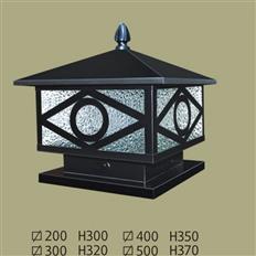 Đèn trụ cổng lá thép sơn tĩnh điện Ø200->600mm TT217-1402 TT217-1402