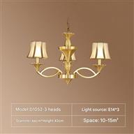 Đèn Chùm Đồng Chao Thủy Tinh Ø660mm AL-D1052-3 AL-D1052-3