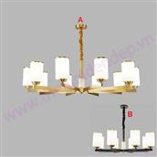Đèn Chùm Đồng Chao Thủy Tinh AL-MD7852A-10 AL-MD7852A-10