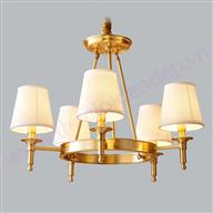 Đèn Chùm Đồng Chao Vải Ø610mm BH-MD7302-5 BH-MD7302-5
