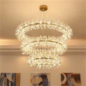 Đèn Chùm Pha Lê Nến Ø1000mm AL-D018-100-80-60 AL-D018-100-80-60