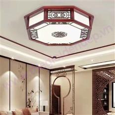 Đèn Ốp Trần Gỗ LED 3 Chế Độ Ø550 AK-KG6343 AK-KG6343