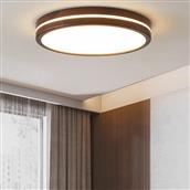Đèn Ốp Trần Gỗ Óc Chó Ø400mm AL-DS25-40 AL-DS25-40