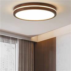 Đèn Ốp Trần Gỗ Óc Chó Ø400mm AL-DS25-40 AL-DS25-40