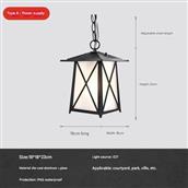 Đèn Thả Ngoài Trời 180x180mm AL-D026A AL-D026A