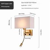 Đèn Tường Chao Vải H520mm AL-MT1059A AL-MT1059A
