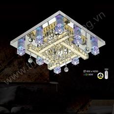 Đèn mâm áp trần LED vuông Ø600mm HP217-ML80209 HP217-ML80209