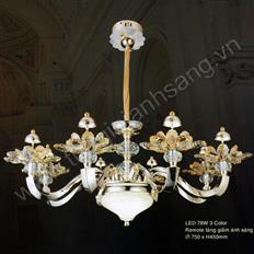 Đèn chùm LED 3 màu tăng giảm ánh sáng Ø750mm RS217-66012/8  RS217-66012/8
