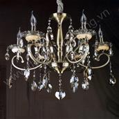 Đèn chùm pha lê nến Ø630mm AER217-TCN7848/6 AER217-TCN7848/6