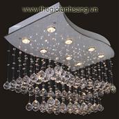 Đèn thả pha lê LED L800xW500mm DR217-C8050 DR217-C8050